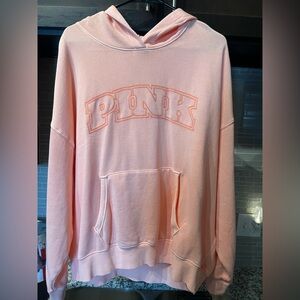 PINK Victoria's Secret Hoodie in Peach Pink